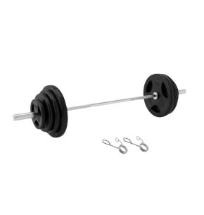 Set Olympische Scheiben Triple Grip + Langhantel ION fitness