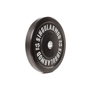 Singular WOD Olympische Hantelscheiben Bumper Training schwarz (Gewicht: 15kg)