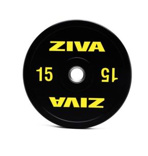 Disco olímpico Bumper Ziva Performance Negro (Peso: 15kg)