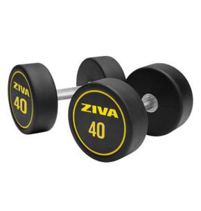 Mancuernas redondas goma Ziva Performance (par) (Peso: 40kg)