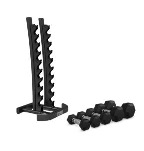 Set von 20 Hexagonalen Kurzhanteln + Vertikale Halterung ION fitness 1-10 kg