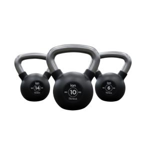 Gummierte Kettlebell ION fitness