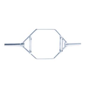 Barra Olímpica Hexagonal Ziva Essentials Cromada- 1.4 mts