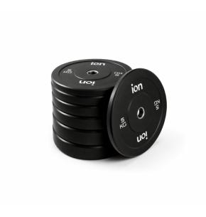 Set Olympische Bumper Plates ION fitness Schwarz