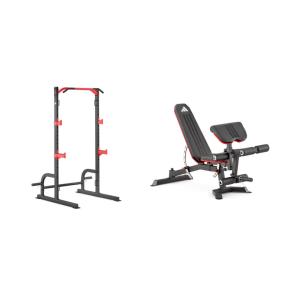 Rack de sentadillas Adidas Power Rack + Utility Bench + Preacher Pad & Leg Extension