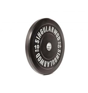 Disco olímpico Bumper Training Singular WOD Negro (Peso: 10kg)