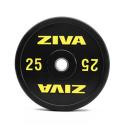 Disco olímpico Bumper Ziva Performance Negro (Peso: 25kg)