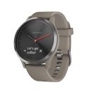 Garmin Vívomove HR Schwarz mit sandsteinfarbenem Silikonarmband Garmin Vívomove HR Schwarz mit sandsteinfarbenem Silikonarmband