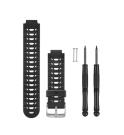 Garmin Ersatz-Uhrenarmband Schwarz und Weiß Forerunner 230/235/630 Garmin Ersatz-Uhrenarmband Schwarz und Weiß Forerunner 230/235/630